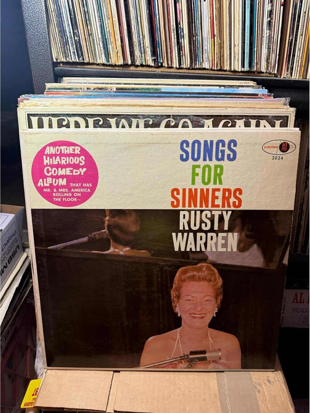 Rusty Warren – Songs For Sinners Vinyl 33RPM VG+ AB118
